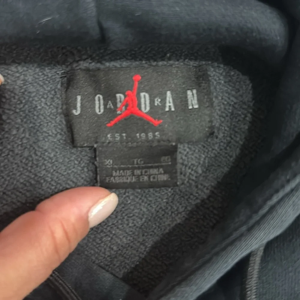 Air Jordan X Off-White Collaboration in Black Hoodie Sweatshirt.  Sz XL - Picture 13 of 16
